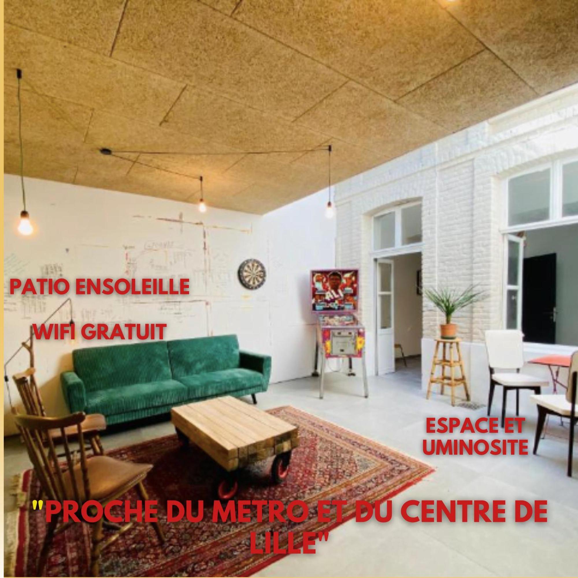 Oasis Urbaine - Spacieux Et Calme Avec Patio Lille Ngoại thất bức ảnh